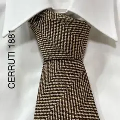 CERRUTI 1881 ベリンボーン ジャガード ネクタイ フランス製