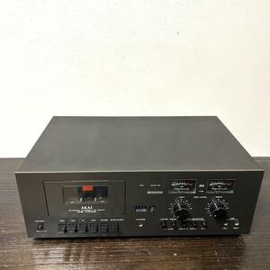 【美品】動作確認済 AKAI CS-705Dカセットデッキ オーディオ機器 音響機器 アカイ 現状品扱い ブラック