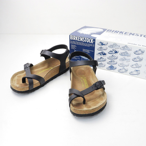 ビルケンシュトック BIRKENSTOCK taormina タオルミナ アンクルストラップフラットサンダル 22.5cm/ブラック 黒【2400014101362】