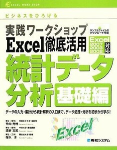 実践ワークショップＥｘｃｅｌ徹底活用統計データ分析　基礎編／竹内光悦，酒折文武，宿久洋【著】