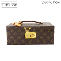 美品 ルイ ヴィトン LOUIS VUITTON モノグラム ボワット ア トゥー ジュエリーケース ハンド バッグ ブラウン M47246 90265139