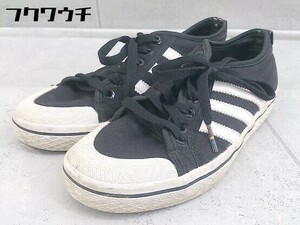 ◇ adidas アディダス HONEY LOW STRIPES G43669 スニーカー シューズ 23.5cm ブラック レディース