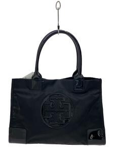 TORY BURCH◆トートバッグ/ナイロン/BLK/無地