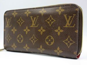 ■美品 Louis Vuitton ルイヴィトン M41896 MI5119 長財布 ラウンドファスナー モノグラム コクリコ ブラウン×レッド系 レディース 女性用