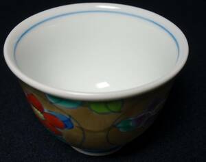 倣明朝期色絵　高級ウーロン茶茶器　手描き　煎茶碗　陶磁器研究