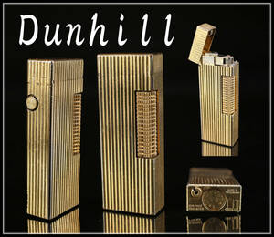 【秀】ZB780 【Dunhill】 ダンヒル ガスライター ゴールド／発火確認済み美品！ｒ