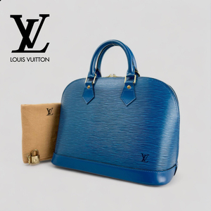 ほぼ未使用■ルイ ヴィトン■ エピ アルマPM ハンドバッグ M4204トレドブルー LOUIS VUITTON