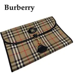 極美品 Burberry セカンドバッグ ノバチェック シャドーホース