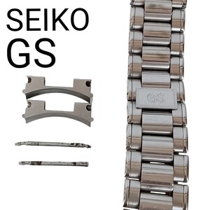 【1円～ 美品 良品】Y1215-6 SEIKO GS Grand Seiko グランドセイコー 尾錠 18mm 腕時計 純正ベルト 交換ベルト シルバー