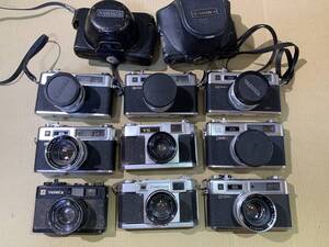 【9個】ヤシカ YASHICA ELECTRO 35 GS/CC/YASHICA 35/カメラ 大量 動作未確認 まとめて ジャンク セット まとめ (193)