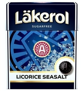 Cloetta Lakerol クロエッタ ラケロール リコリスシーソルト味 48箱×25g スゥエーデンのハードグミです