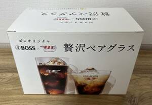 【新品・未使用】サントリー BOSS×リサラーソン 贅沢ペアグラス 大きなグラス 非売品 SUNTORY ラテベース マイキー