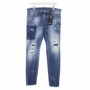 ディースクエアード DSQUARED2 COOL GUY JEAN デニムパンツ ジーンズ ダメージ加工 52 XL 青 ブルー S71LB1167 S30664