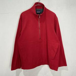 送料無料☆patagonia☆パタゴニア☆MICRO D-LUXE☆ハーフジップフリース☆レッド☆S☆F23