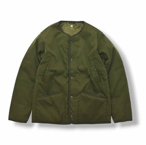 ★美品！ デサント DESCENTE ddd キルティング ライナー ジャケット L オリーブ 中綿 ウィンド ブレーカー アウトドア ウェア ジャンパー★