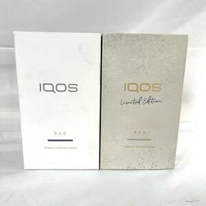 1円スタート IQOS アイコス 電子タバコ DUO limited Edition ムーンシルバー 動作未確認 2個まとめ y-s-061401-45-r