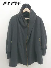 ◇ SRIC フード 長袖 ジップアップ コート サイズ38 ダークグレー系 レディース  【中古】 【1110250001364】