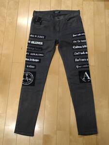 18SS　アンダーカバー　UNDERCOVER　パッチスリムパンツ　ジョイディビジョン　JOY DIVISION　サイズ１　UCU4507