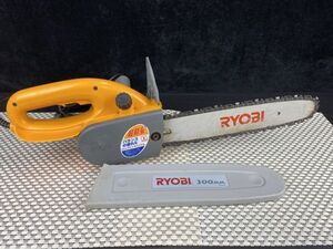 ★RYOBI リョービ 電動チェンソー 300mm CS-3000 100V-8A-750w 全長約570mm 約2.1㎏ 動作確認済み 現状品★