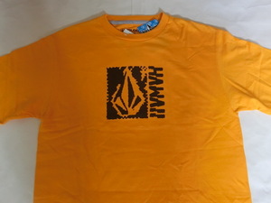 激レア USA購入 【VOLCOM】ボルコム 【GIVEBACK SERIES】【HAWAII VOLCOM STONE 】ロゴプリントTシャツUS Mサイズ イエロー