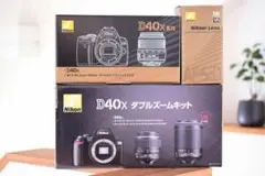 Nikon D40x ダブルズームキット 元箱完備 ショット数わずか302枚！