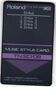 Roland TN-SC1-08 Music Style Card Enka　対応機種：E-5/E-20/E-30/E-70/RA-50/KR-500/KR-3000/CA-30/Pro-E