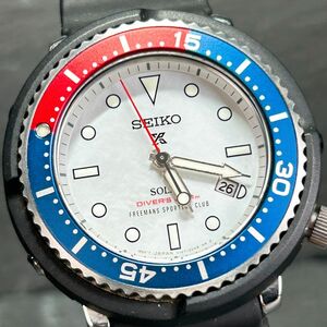 希少 美品 SEIKO セイコー PROSPEX プロスペックス ダイバースキューバ EX-06 STBR031 腕時計 ソーラー アナログ シェル文字盤 動作確認済