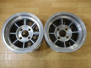 旧車 当時物 深リム HAYASHI RACING STREET WL ハヤシレーシング ストリート ホイール 2本 4H-114.3 13インチ 7J-6 AE86 レビン トレノ 他