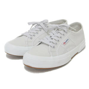 SUPERGA スペルガ スニーカー ライトベージュ 39(25.0cm) COTU CLASSIC ローカット レースアップ キャンバス シューズ シンプル