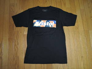 F.C.Real Bristol ブリストル CAMOUFLAGE BOX LOGO TEE カモフラ 迷彩柄 ボックスロゴ Tシャツ L 黒 / FCRB SOPHNET.