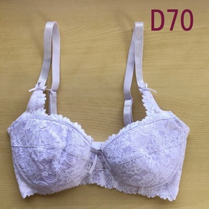 D70　千趣会　ブラジャー　パープル　藤色