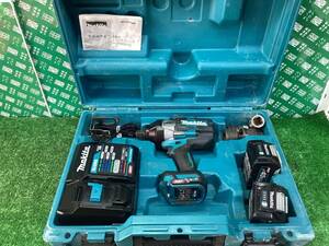 【中古品】★makita(マキタ) 40v充電式インパクトレンチ (2.5Ahバッテリx2/充電器/ケース) TW001GRDX/ITZGCE0CS1JU