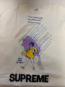 【新品】 Supreme　シュプリーム　Tシャツ　JAWBREAKER BORN ALONE DIE ALONE　Box Logo　白 　XL　希少