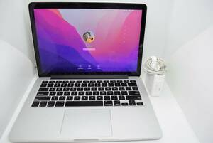 CB3490 T 【充電器付き】Apple MacBook Pro 2015 A1502 Core i5 1.6GHz RAM:8GB/SSD:256GB MacOS Monterey 認証済 