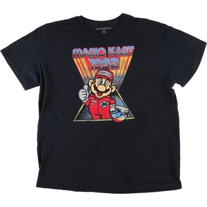 古着 SUPER MARIO スーパーマリオ キャラクタープリントTシャツ メンズXXL /eaa443418 【SS2409_10%】