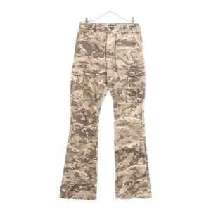 AMIRI アミリ M65 CAMO KICK FLARE CARGO PANTS カモフラ キックフレア カーゴパンツ ベージュ