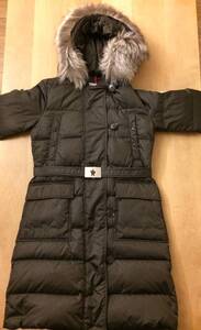 ◆◆ 超美品 ◆◆ MONCLER　モンクレール ファーフード付 ロングダウンコート 　0