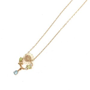 良好◆jewelry 貴金属 K10ネックレス ひまわり 向日葵 K10◆ゴールドカラー レディース 誕生石 8月 ジュエリー accessory アクセサリー