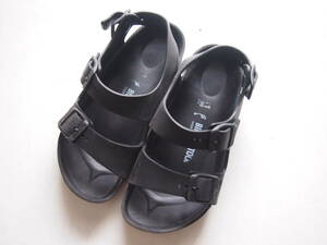 BIRKENSTOCK ビルケンシュトック コンフォート サンダル ミラノ 軽量靴 31 19.5cm～20cm ブラック 黒 海水浴水 遊び キッズ 子供 サンダル