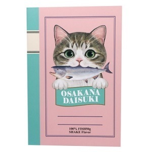 新品★フェリシモ猫部★手のひらミニノート★ピンク★猫雑貨★送料180円可