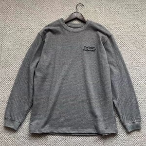 The Ennoy Professional エンノイ Border TEE ロゴ 刺 ゆったり 長袖Tシャツ 希少 グレー Mサイズ