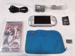 PSP-3000　シルバー　本体は、美品　シャイニング ブレイドは、新品、未使用、未開封　動作確認済　全7点セット