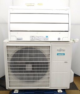 手渡し可 ルームエアコン 10畳用 AS-287HE5 FUJITSU 富士通 ノクリア 2.8kw リモコン 冷暖房 冷房 暖房 中古 100v 壁掛け