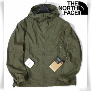 新品１円～★THE NORTH FACE ザ ノース フェイス メンズ 軽量シェルジャケット コンパクトジャケット L カーキ ブルゾン ◆1840◆