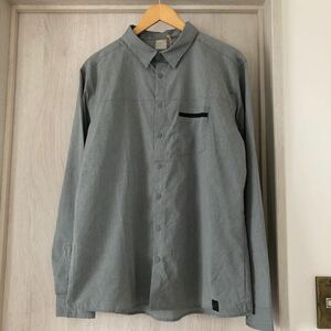 (k) MILLET ARPI SHIRT LS ミレー エアロメッシュ サイズXL 長袖シャツ グレー ポリエステル アウトドア