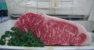兵庫県のブランド・淡路島で生産された、程よい刺しのサーロイン1kg旨い～お肉です「食べ心地の良い刺し」金・月発送不可　