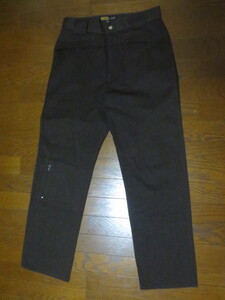 ＸＬＡＲＧＥ　ＭＡＤＥ　ＩＮ　ＵＳＡ　ＣＨＩＮＯ　ＰＡＮＴＳ　エクストララージ　コットンチノパンツ　右ひざＺＩＰポケット　３４　茶