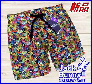 【国内正規品】63%OFF◆ジャックバニーゴルフショートパンツJackBunny×LIBERTY byパーリーゲイツ◆薄地イージー半パン6/XL定価:18,700円