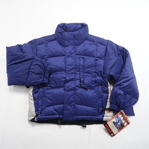 定価17,000円 未使用品 高品質 BURTON Kids Backhillキッズ バックヒル ダウンジャケット XS（107－115）サイズ　レトロ　青系　ユニクロ