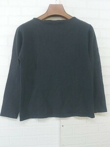 ◇ SAINT JAMES セントジェームス フランス製 ボートネック 長袖 Tシャツ カットソー サイズXXS ネイビー レディース P